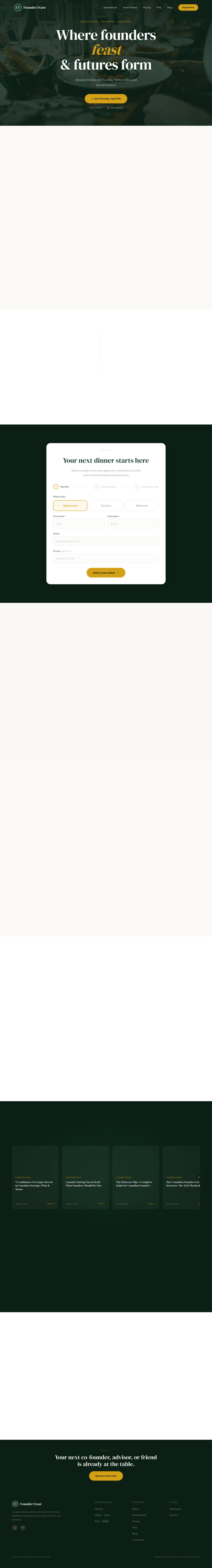 Founder Feast - Events & Community