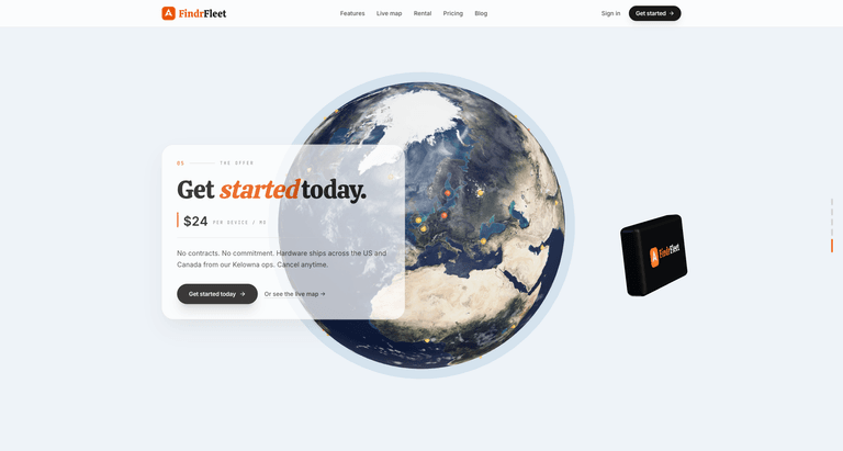 FindrFleet GPS tracking SaaS