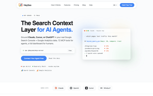 HeySeo — SEO MCP Server