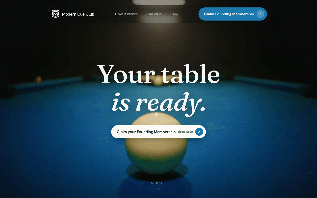 Modern Cue Club - Sports & Hospitality