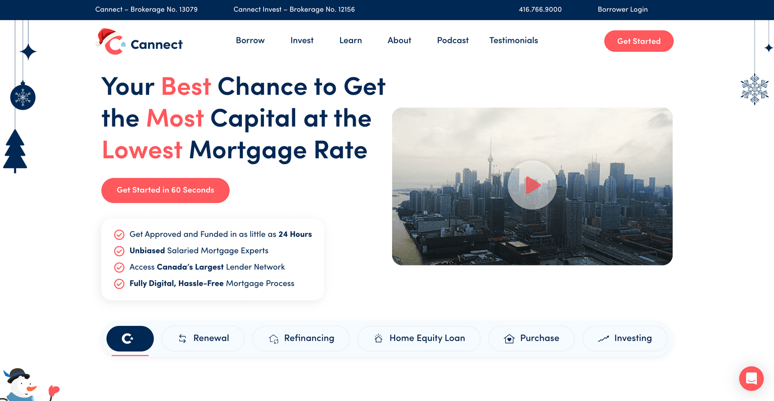 Cannect website screenshot