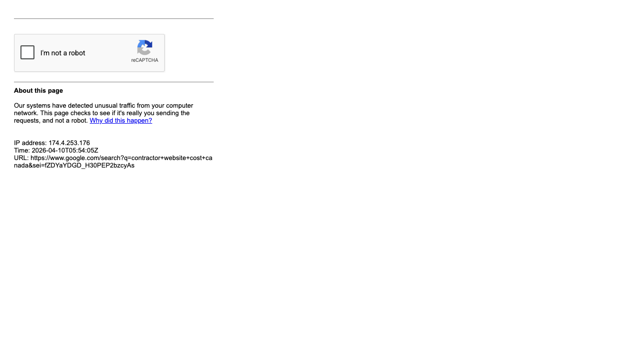 Contractor Website Cost in Canada: 2026 Pricing Guide