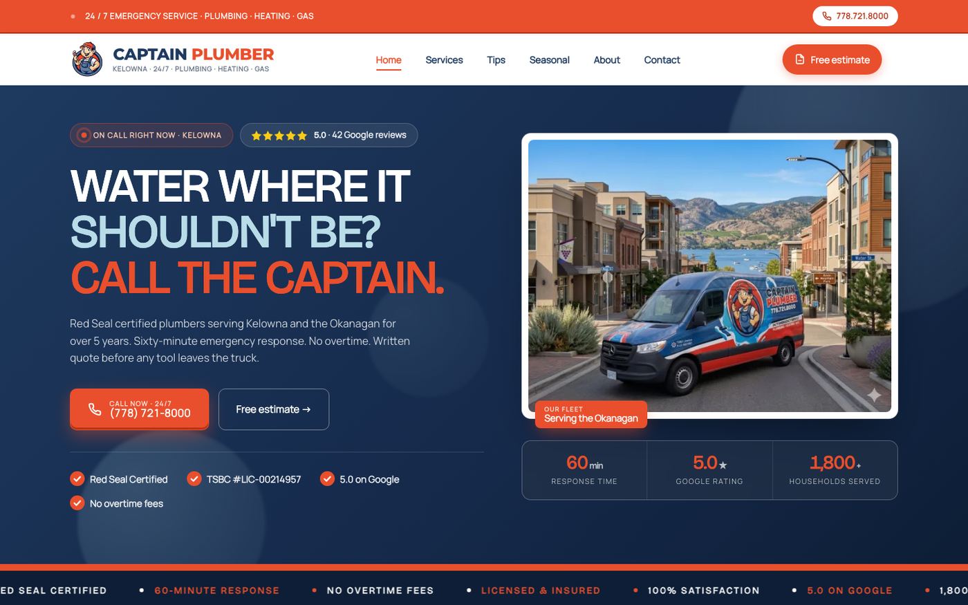 How We Built Captain Plumber's Local Search Engine: 28 Landing Pages and a 24/7 AI Phone Agent